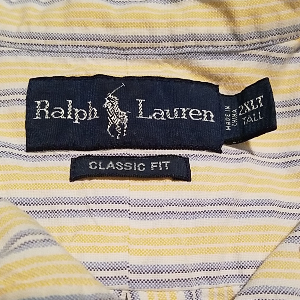 Vintage Ralph Lauren 2XLT Button Down Dress Shirt